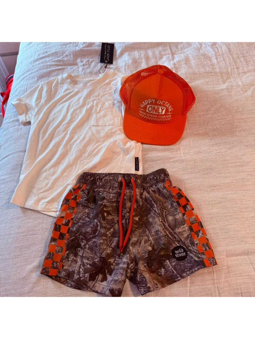 Orange and camo little trouble wild stone little bipsy bundle